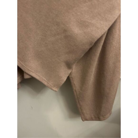 Maitai open front 3/4 sleeve long cardigan 2X / 3X made in USA Lagenlook Neutral - Picture 6 of 9